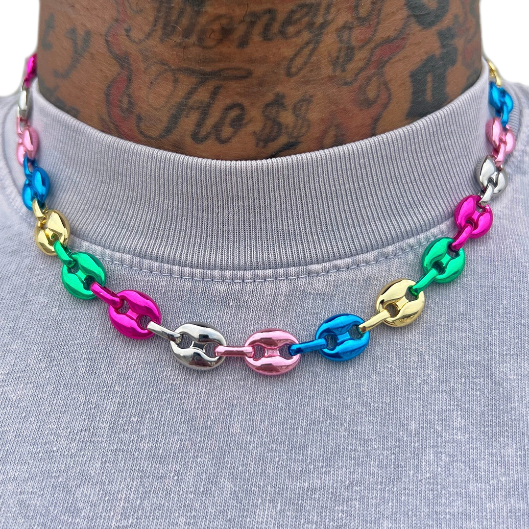 Multi Chrome mariner necklace