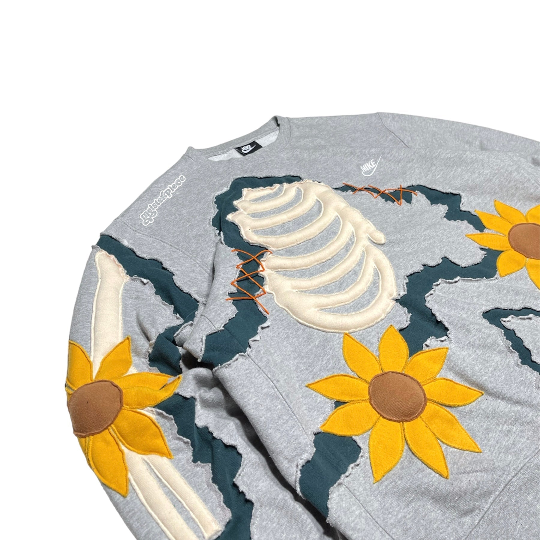 THE SUN FLOWER SKELETON NIKE CREWNECK