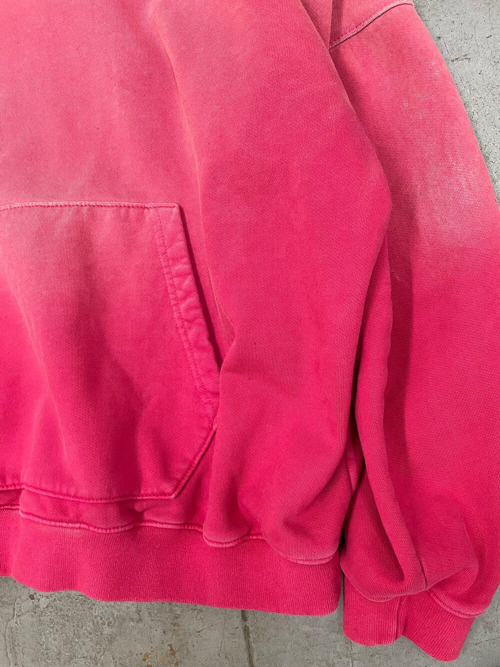 OVERSIZE CROP HOODIE AGED RED