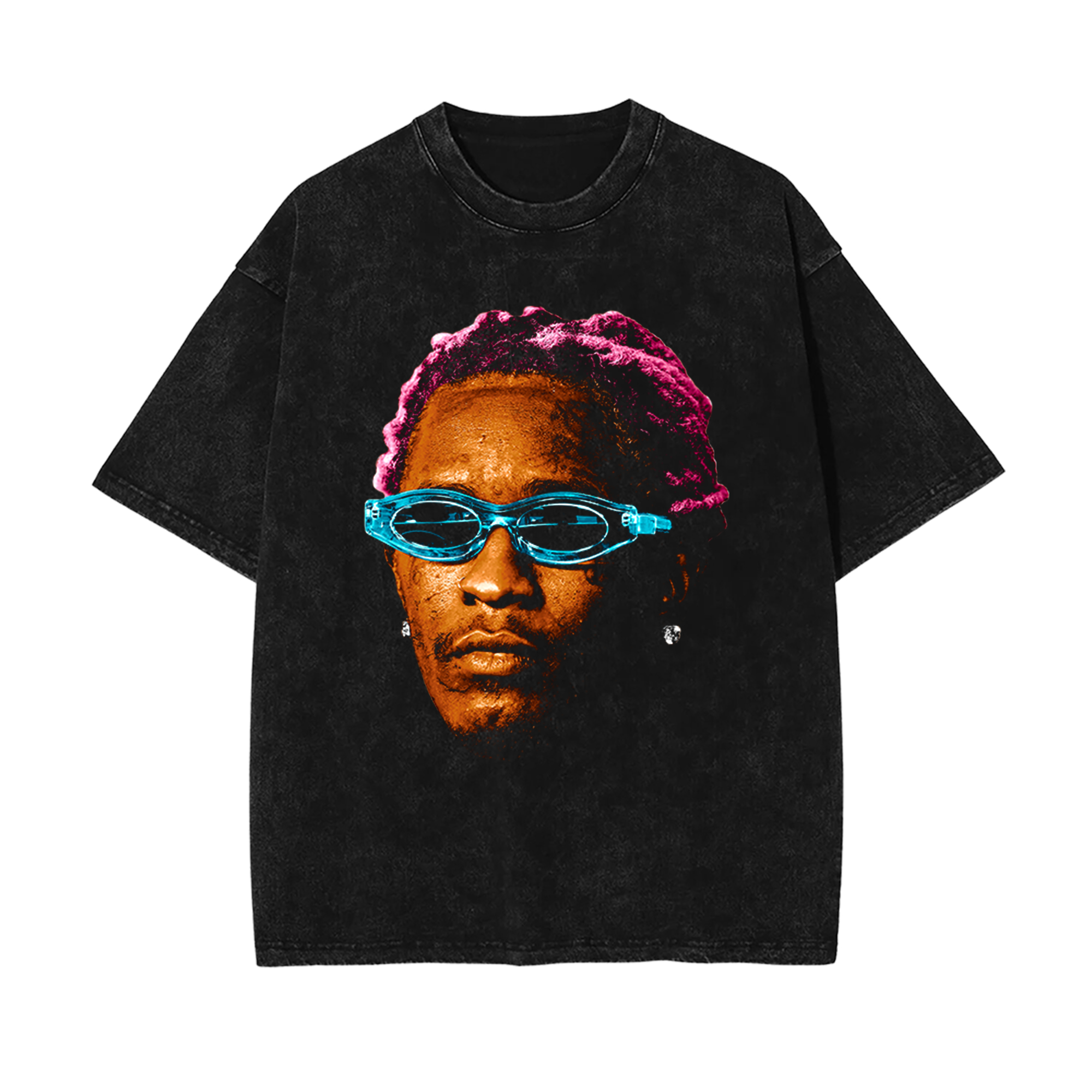 THUGGER HOT PINK VINTAGE TEE