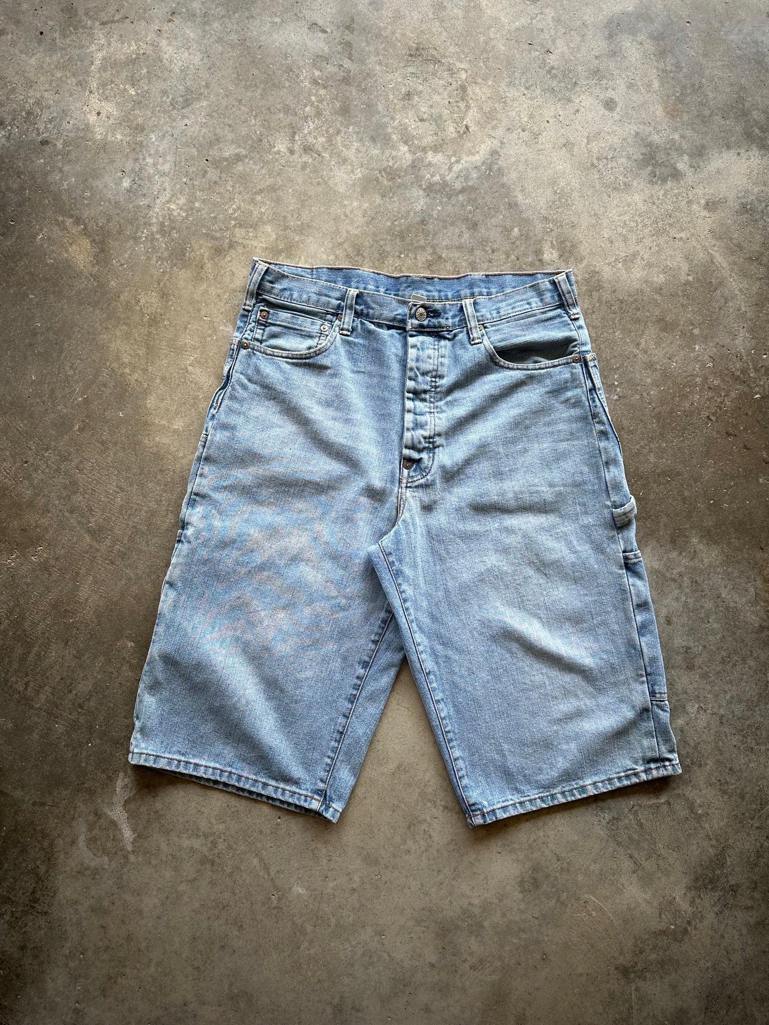 (34) Evisu Embroidered Denim Shorts