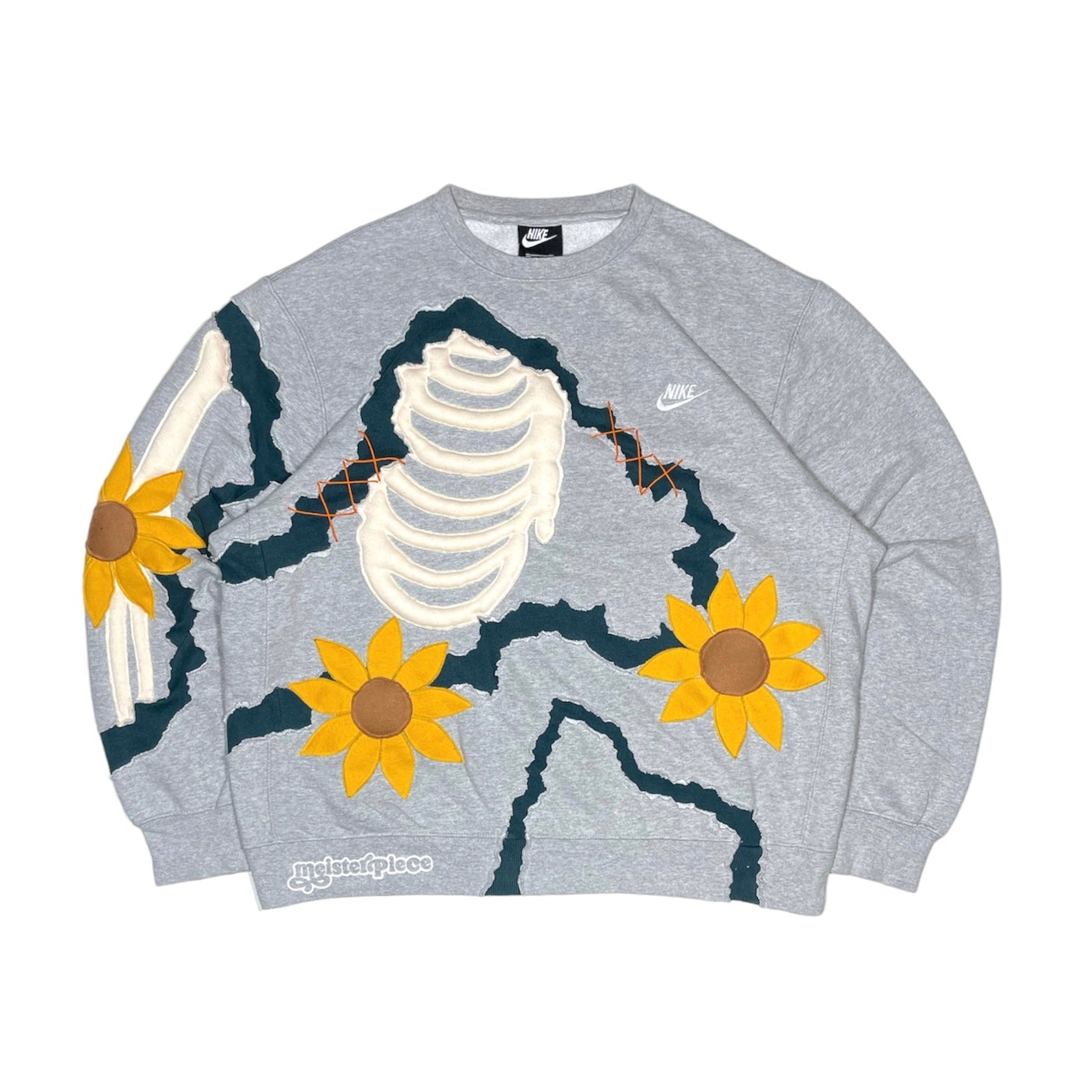 THE SUN FLOWER SKELETON NIKE CREWNECK