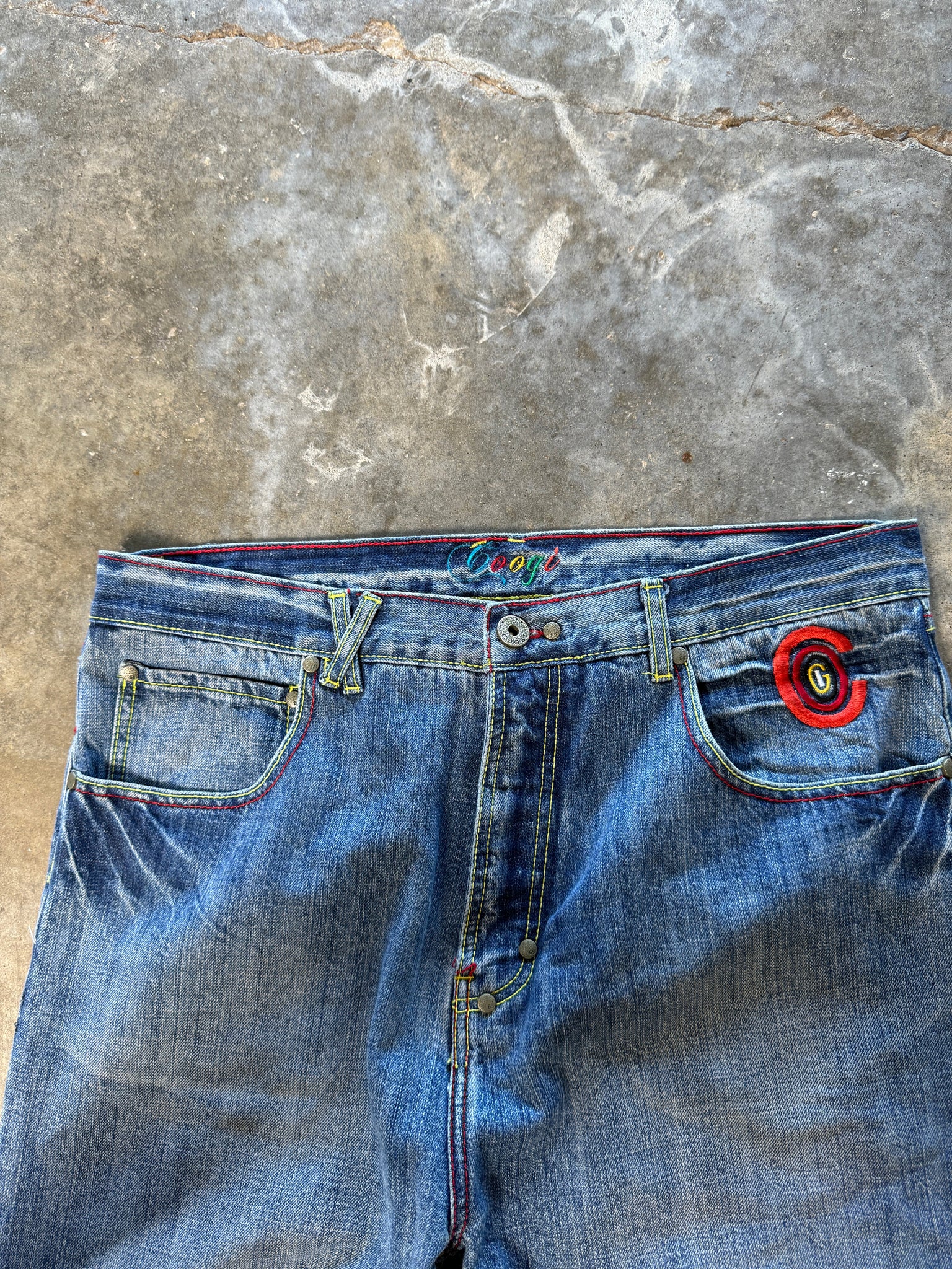 (42 x 35) Coogi Embroidered Jeans