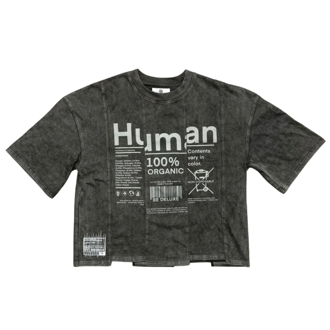 HUMAN TEE - Charcoal