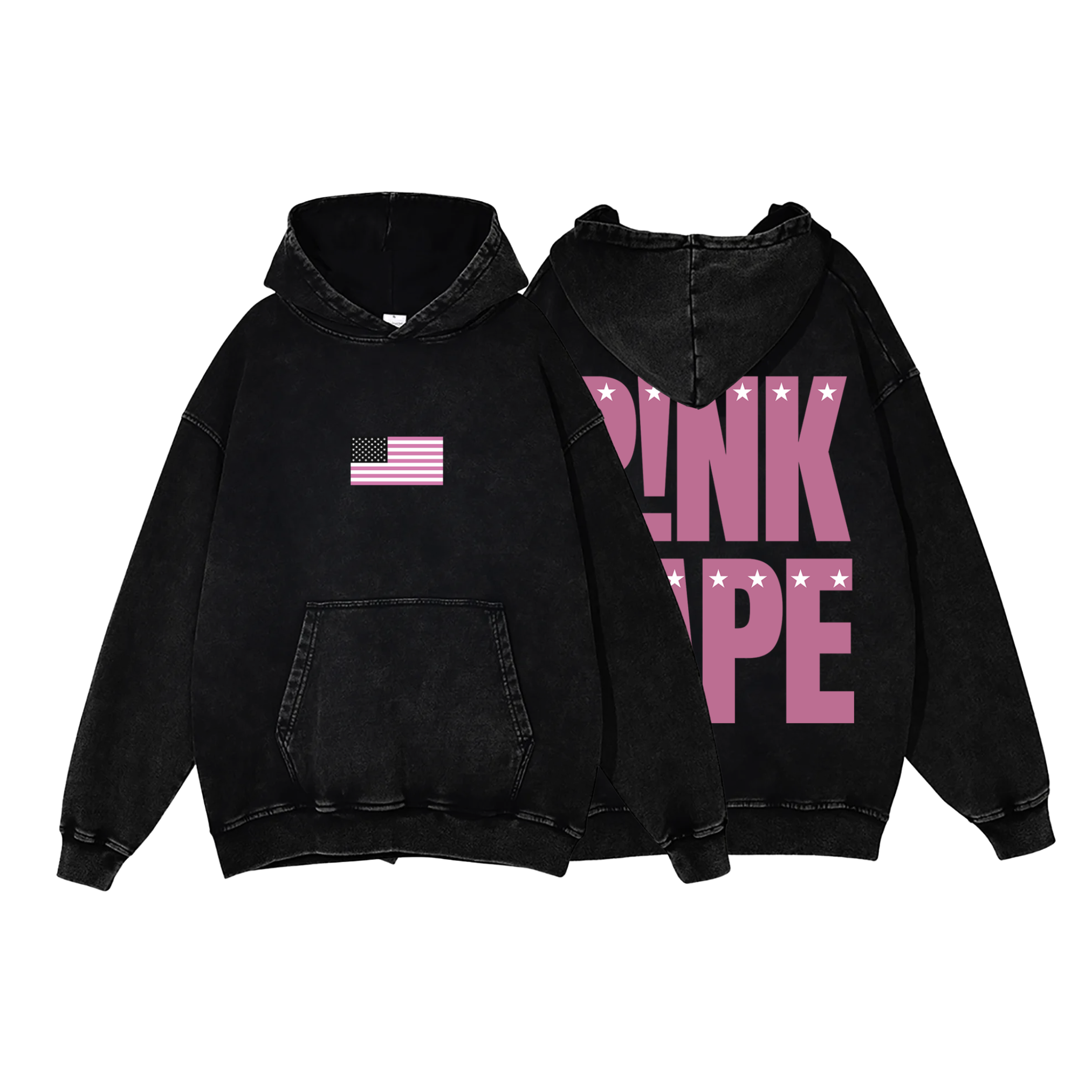 PINK TAPE HOODIE