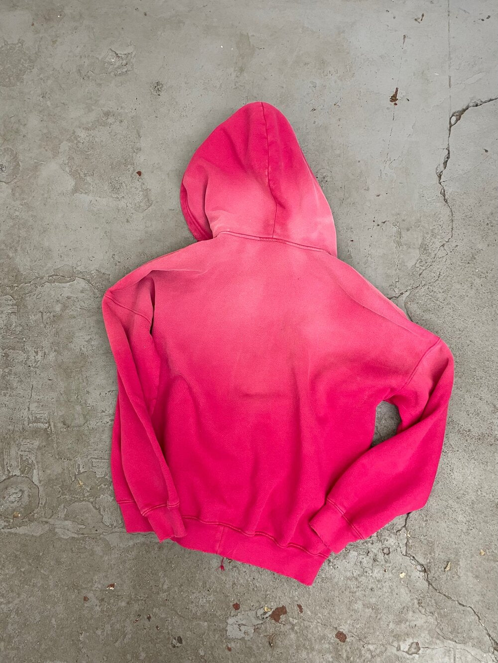 OVERSIZE ZIP UP HOODIE / AGED RED