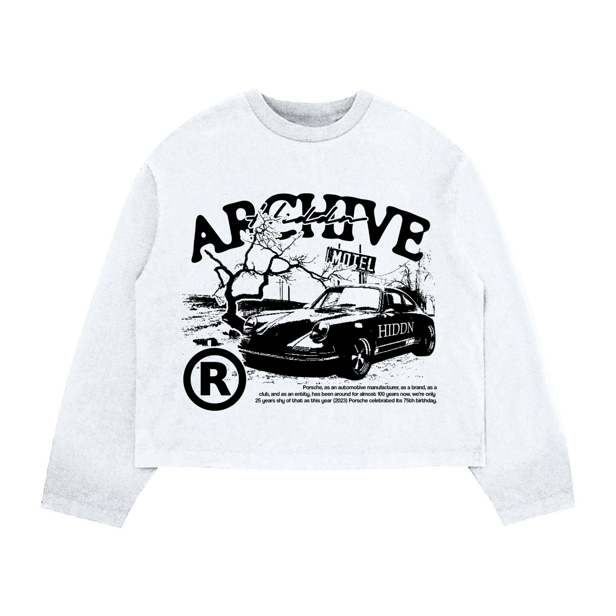 “Archive” Long Sleeve Retro Car Tee