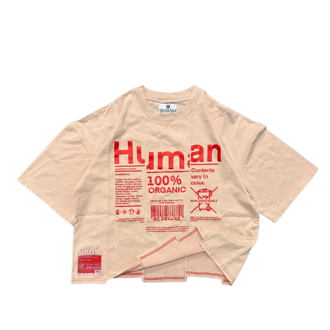 HUMAN TEE - Cream