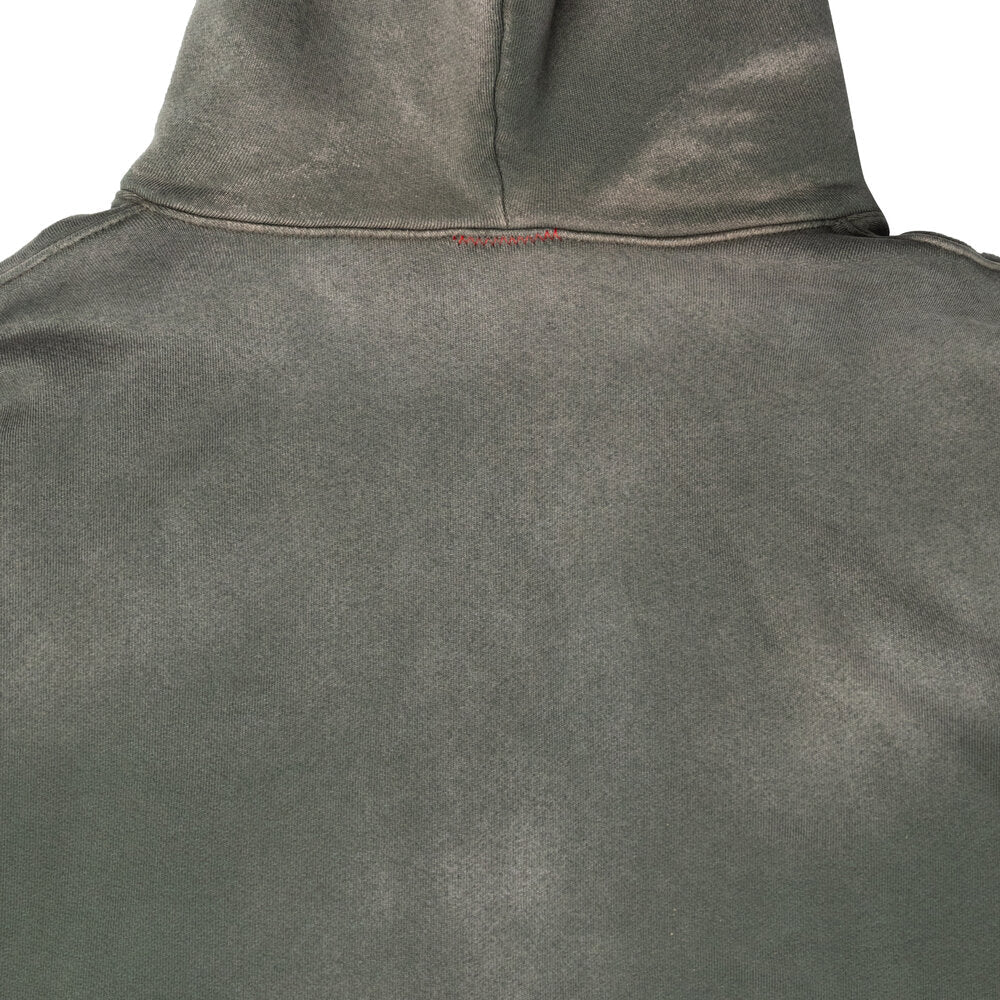 OVERSIZE ZIP-UP HOODIE AGED OLIVE GREEN