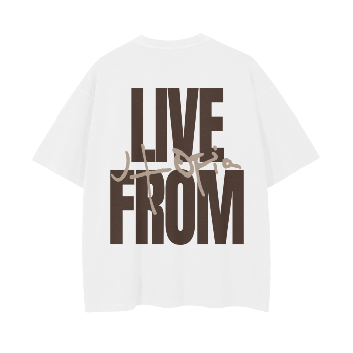 LIVE FROM UTOPIA WHITE TEE