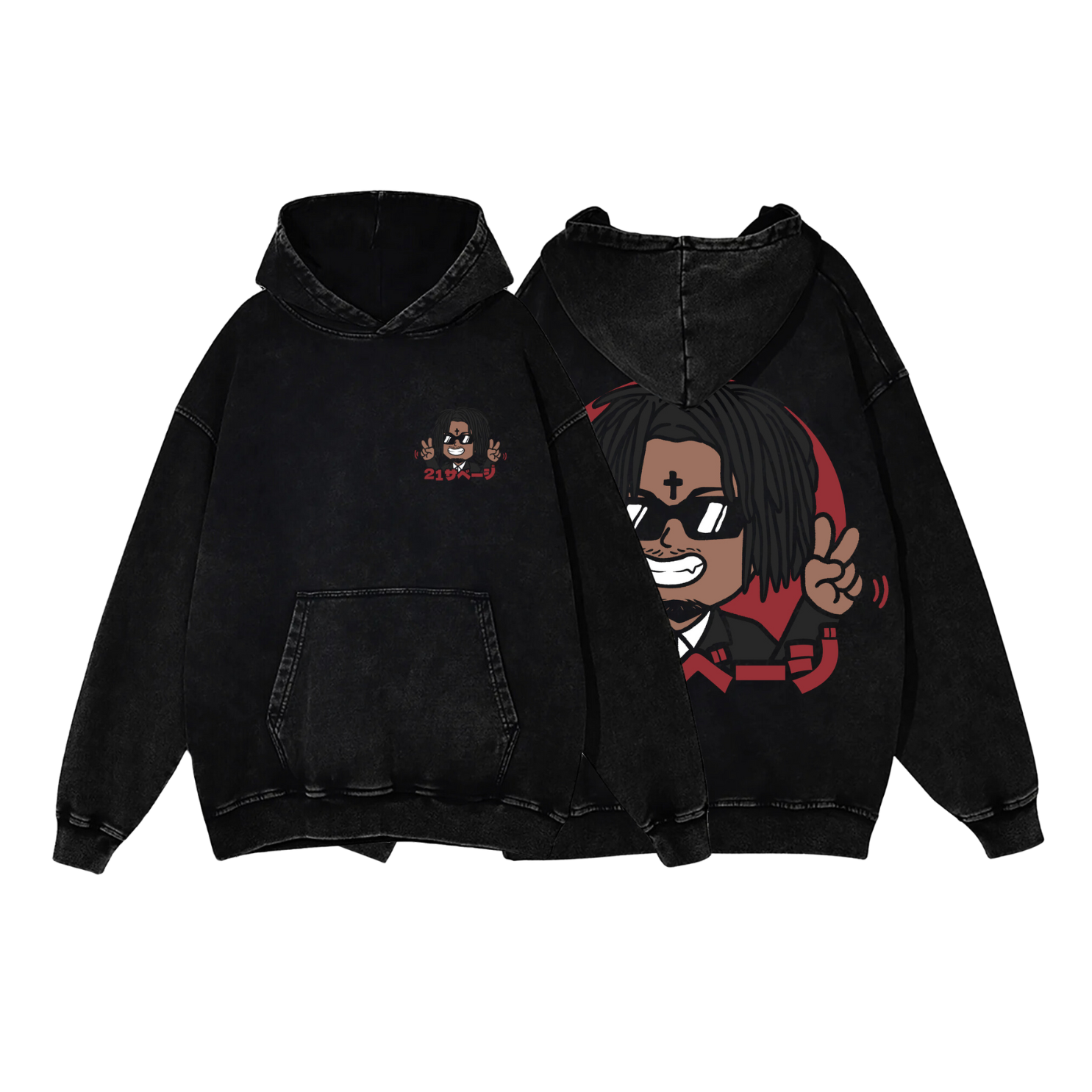 BLACK TOKYO 21 HOODIE