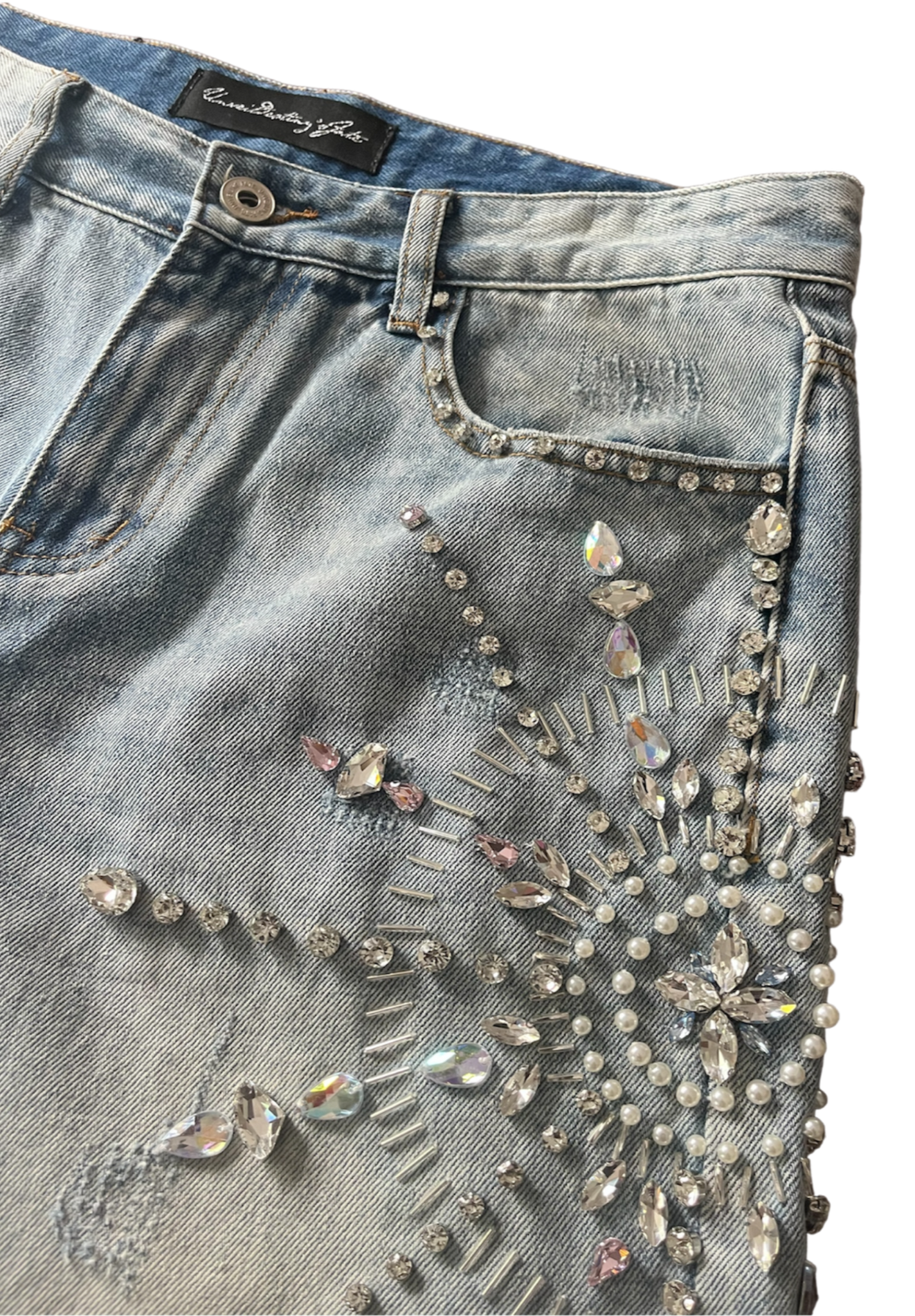 Crystal Embellished Jorts