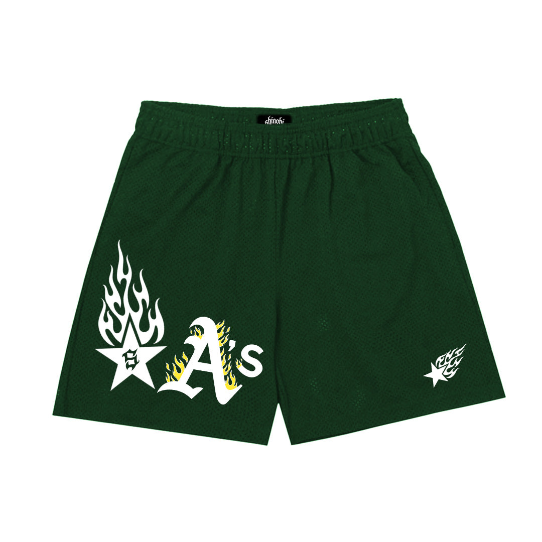 GREEN OAKLAND SHORTS