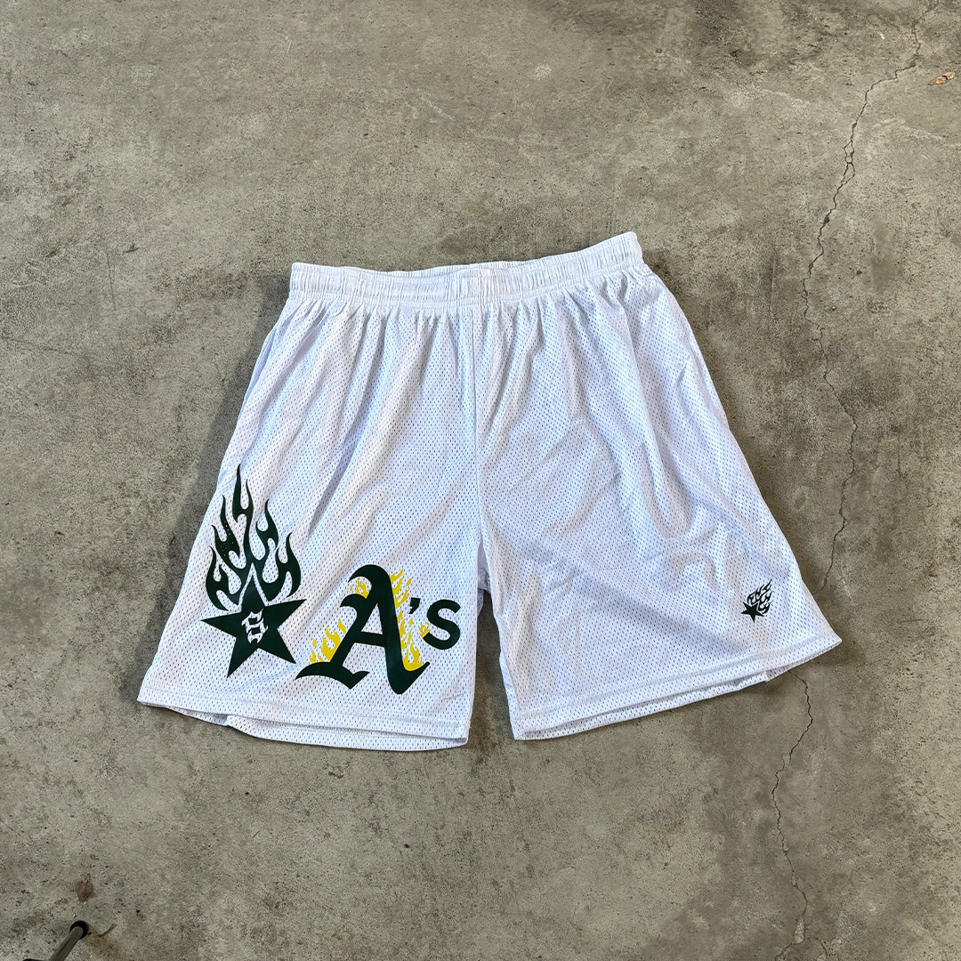 WHITE OAKLAND SHORTS