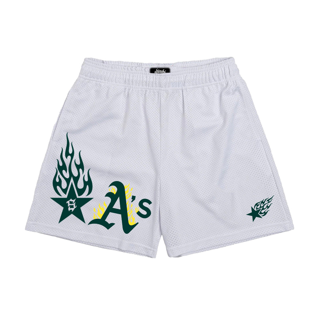 WHITE OAKLAND SHORTS