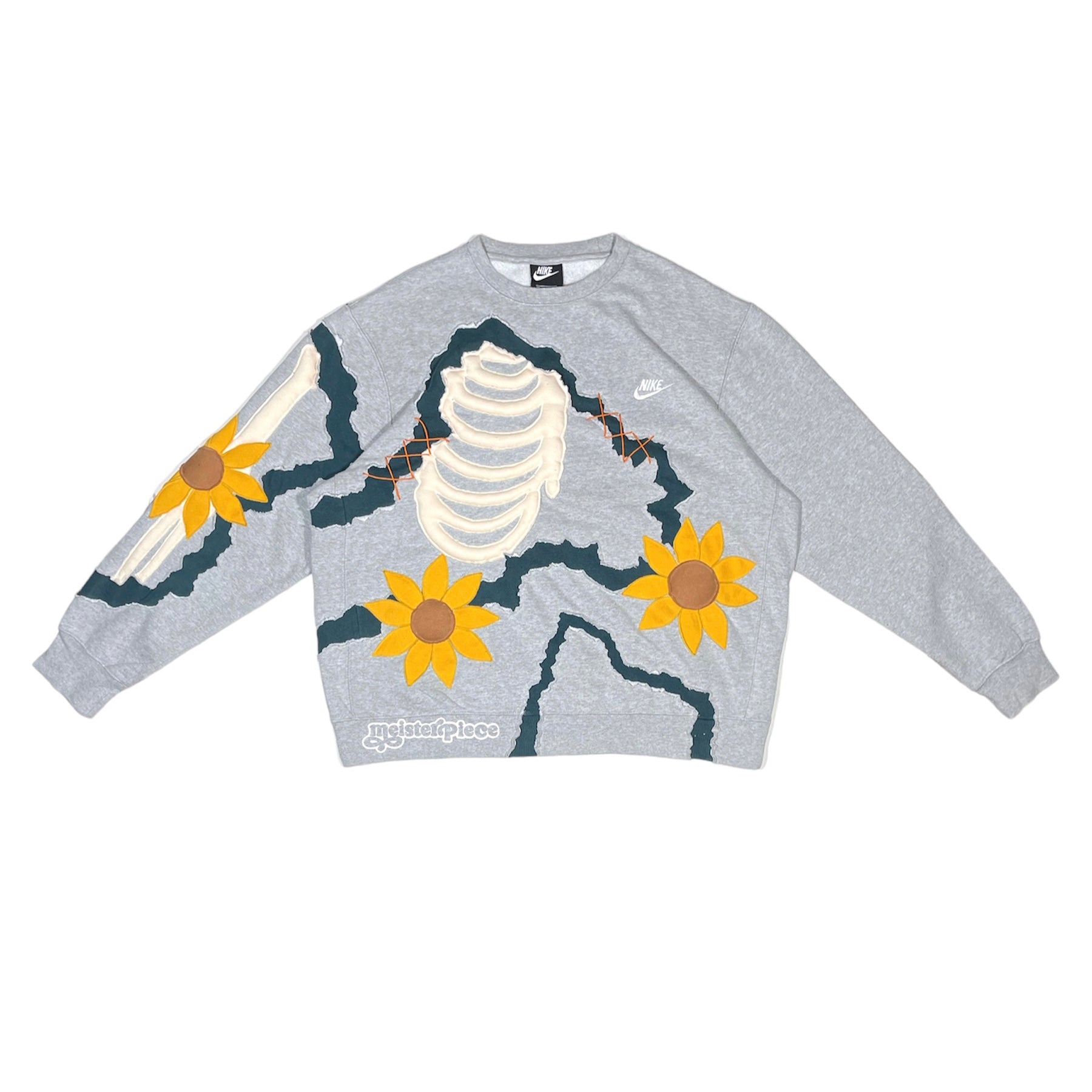 THE SUN FLOWER SKELETON NIKE CREWNECK