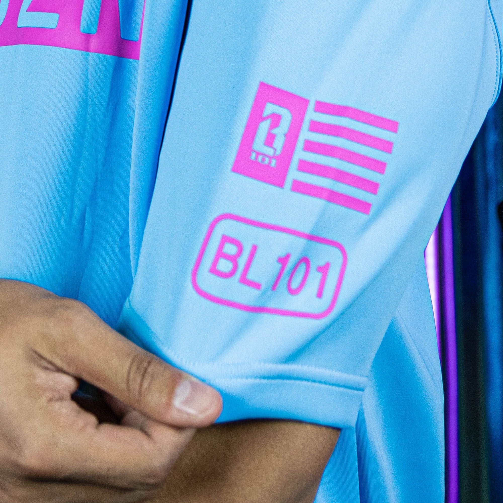 BSBL-SZN Short Sleeve Hoodie V3 Cotton Candy Blue