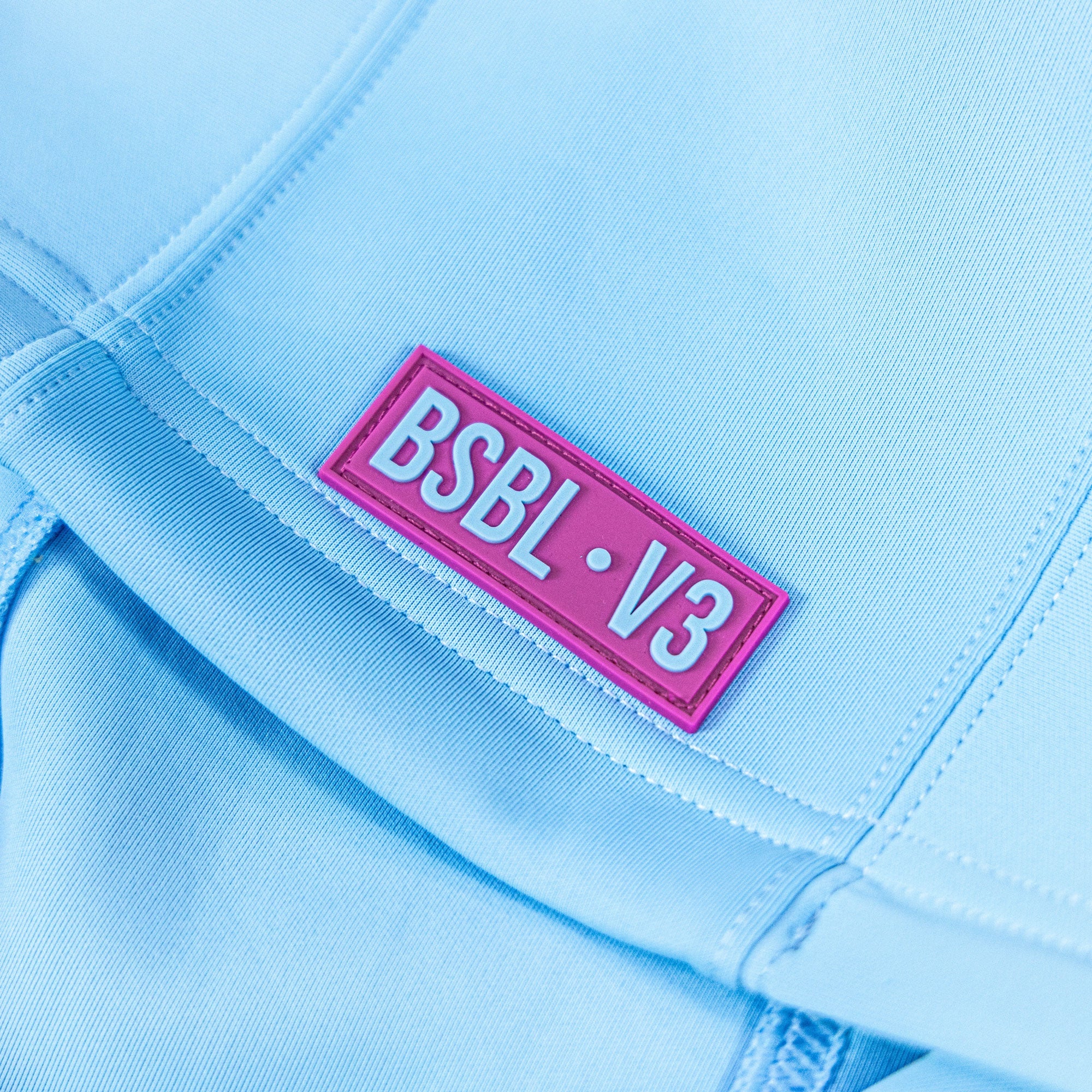 BSBL-SZN Youth Short Sleeve Hoodie V3 Cotton Candy Blue