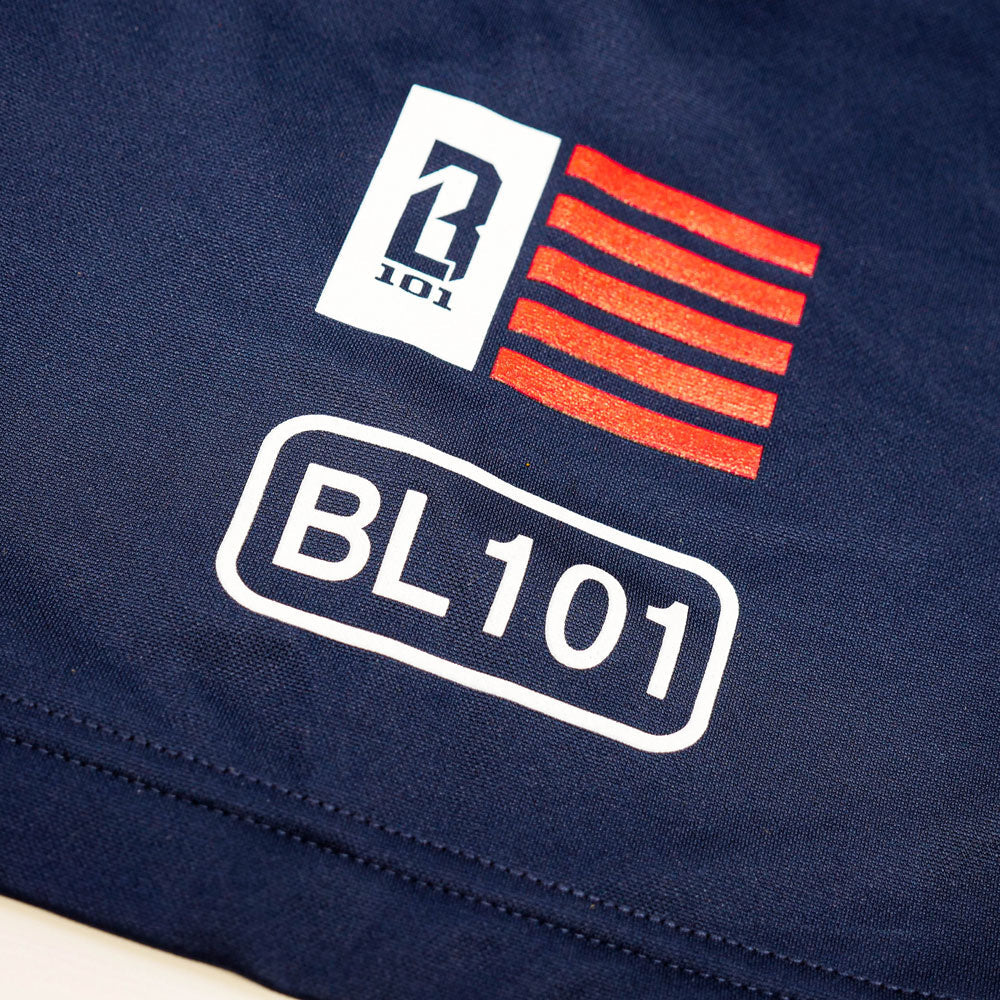 BSBL-SZN Youth Short Sleeve Hoodie V2 Navy