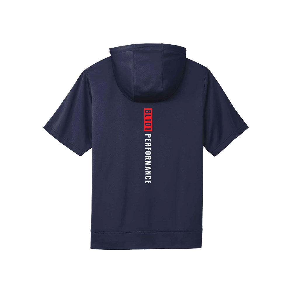 BSBL-SZN Youth Short Sleeve Hoodie V2 Navy