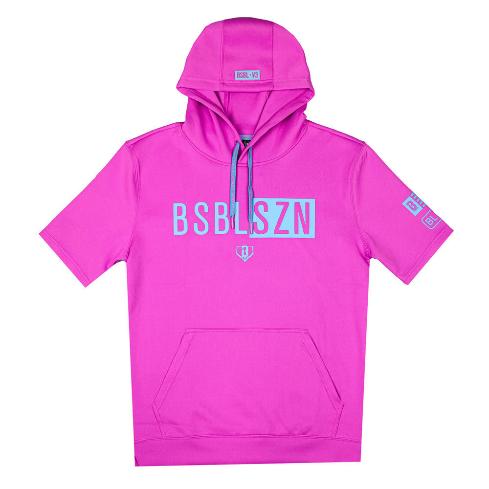 BSBL-SZN Short Sleeve Hoodie V3 Cotton Candy Pink