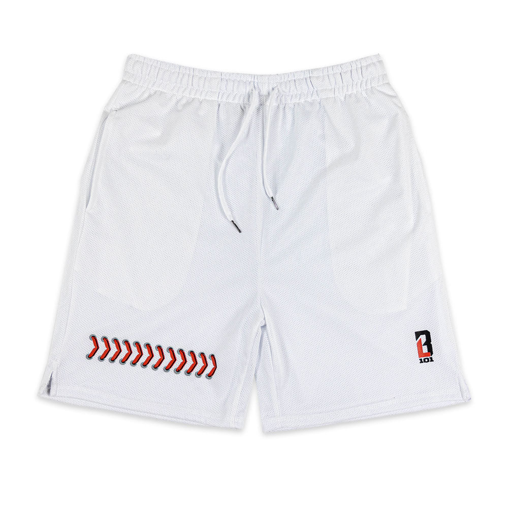 Baseball Seams Shorts - White