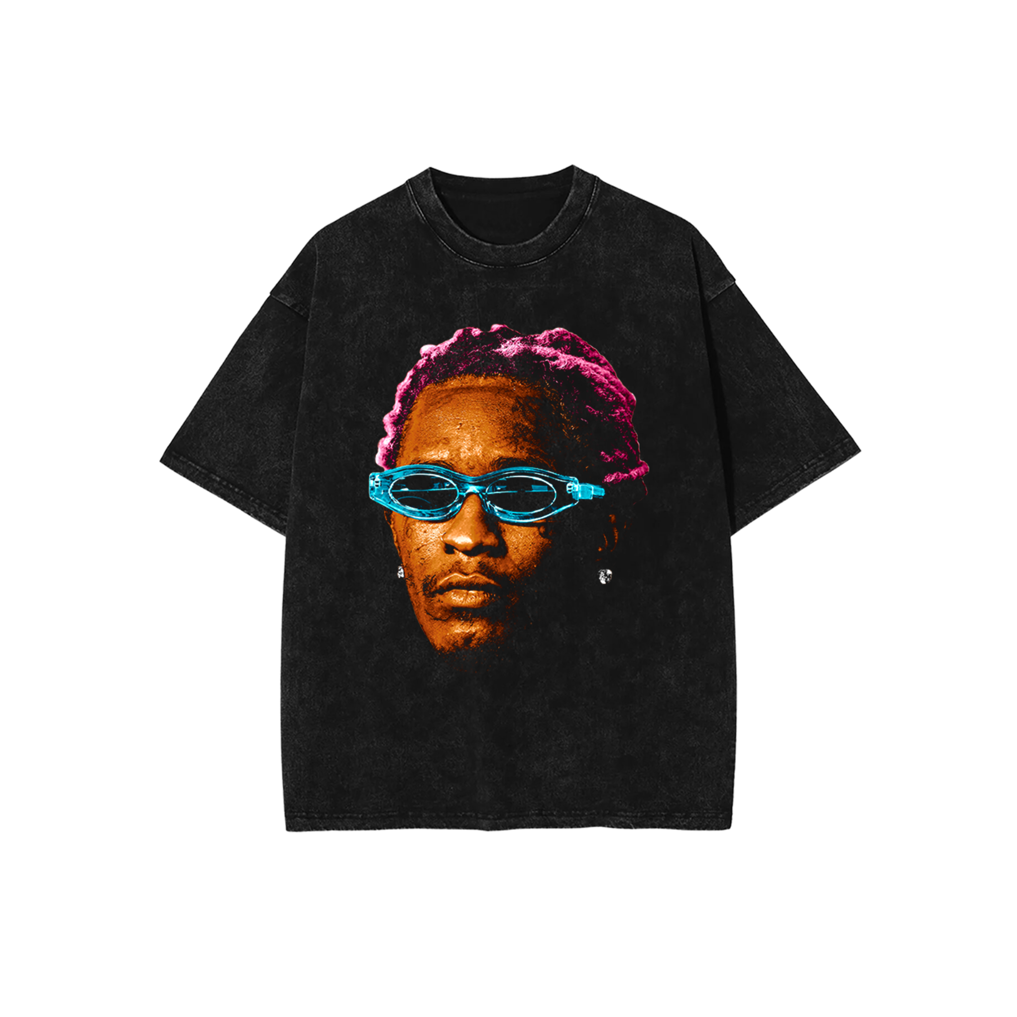 THUGGER HOT PINK VINTAGE TEE