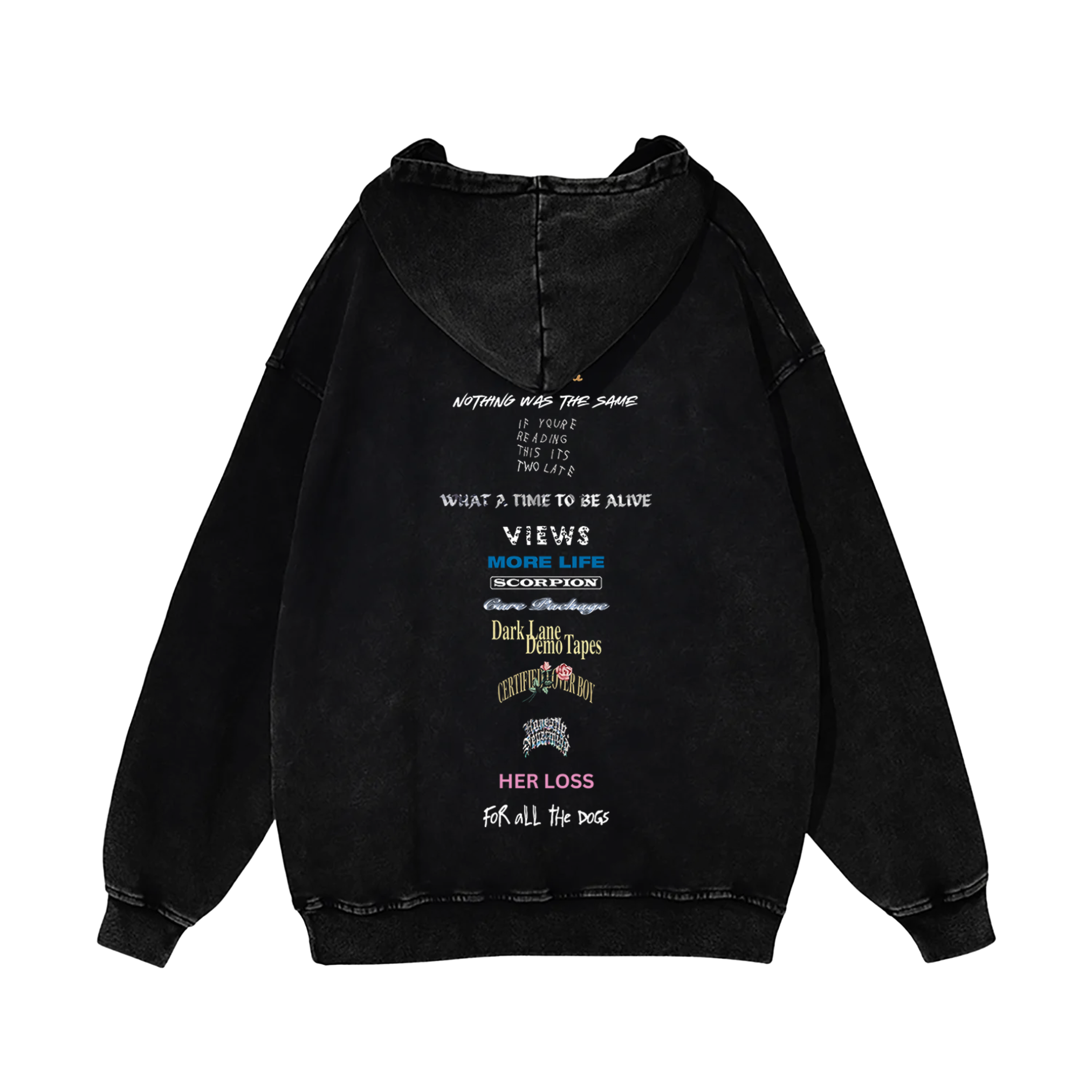 DRAKE DISCOGRAPHY HOODIE