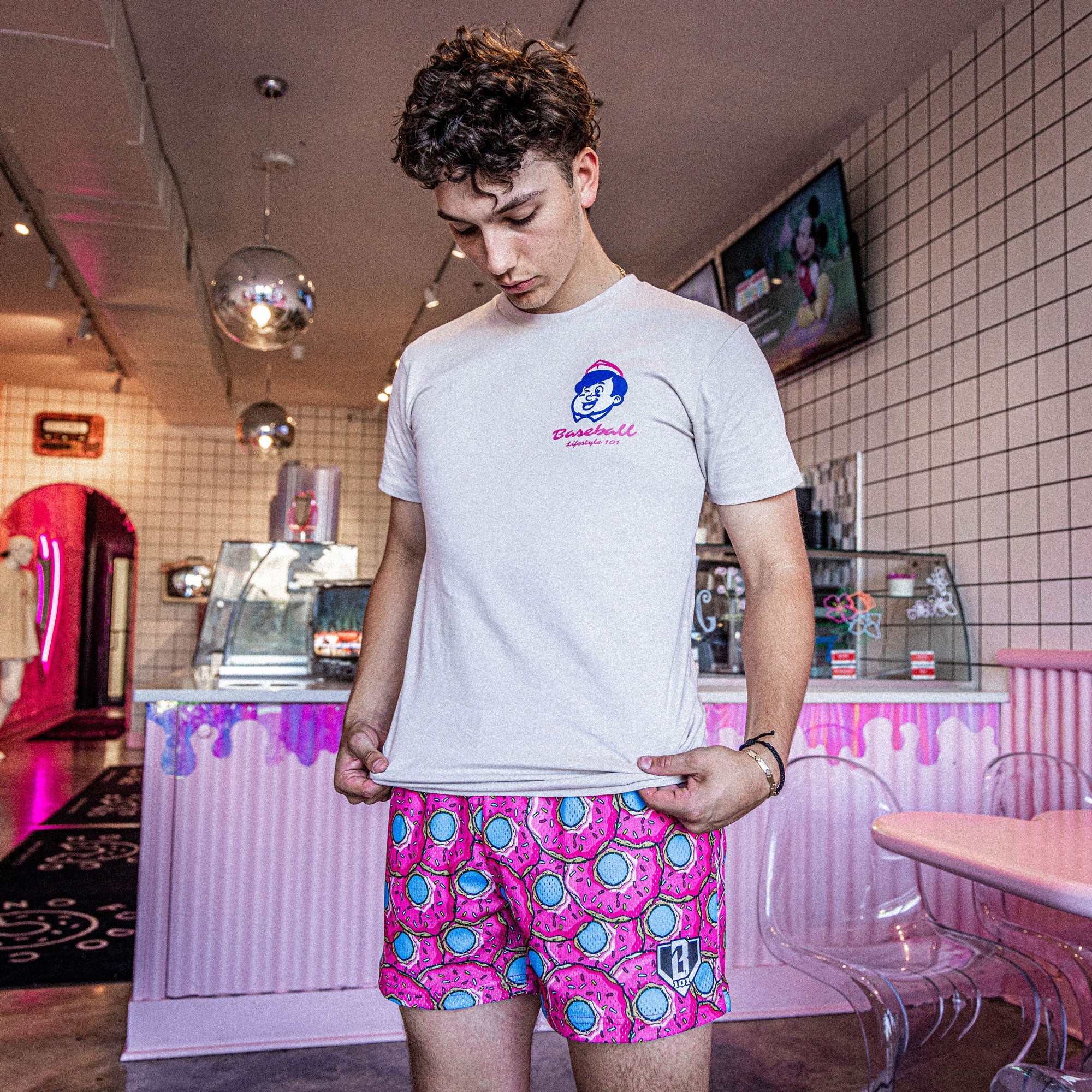 Donut Shorts - Strawberry