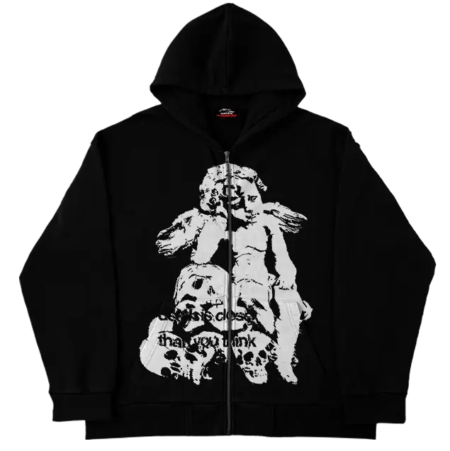 Death Is Closer Zip Up