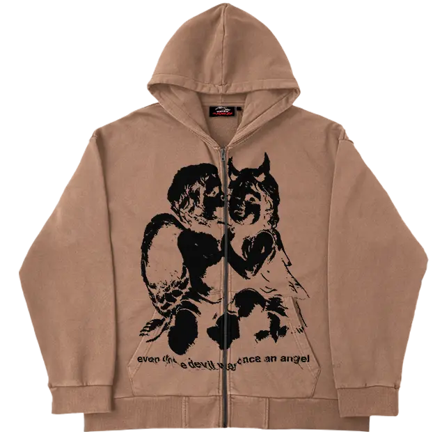 Devil Angel Zip Up