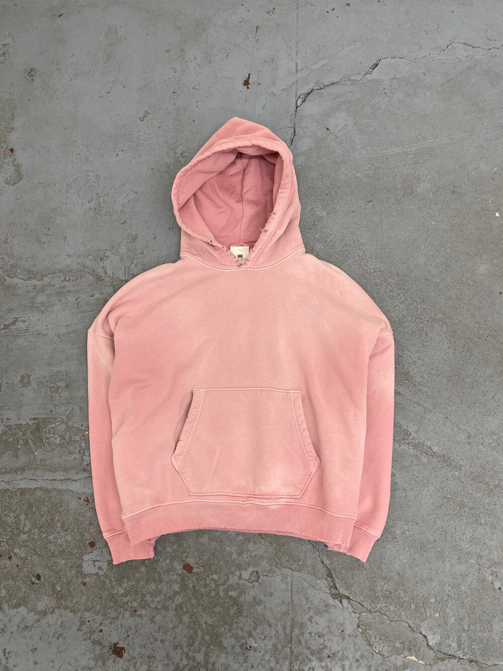 OVERSIZE CROP HOODIE AGED MAUVE