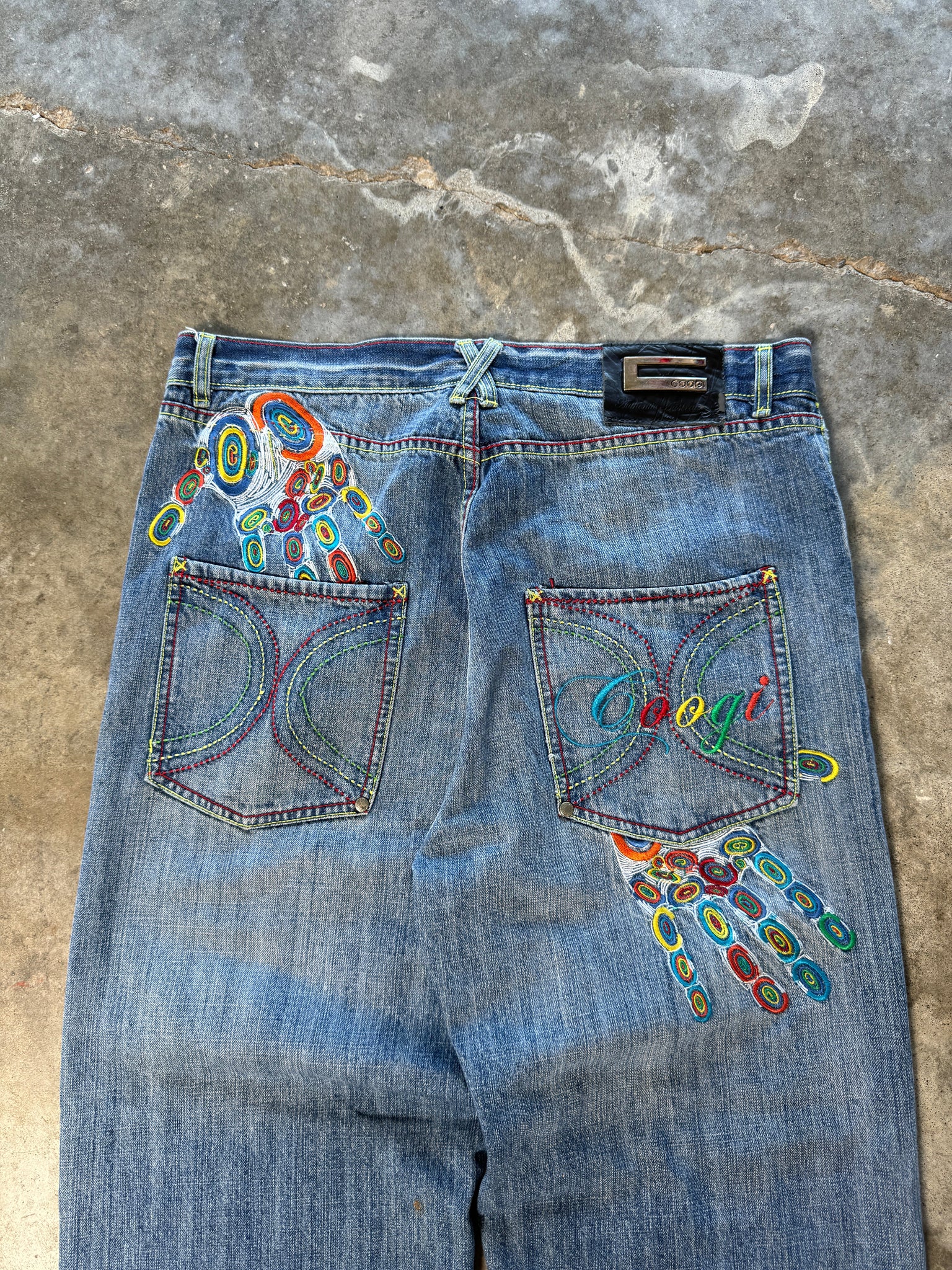 (42 x 35) Coogi Embroidered Jeans