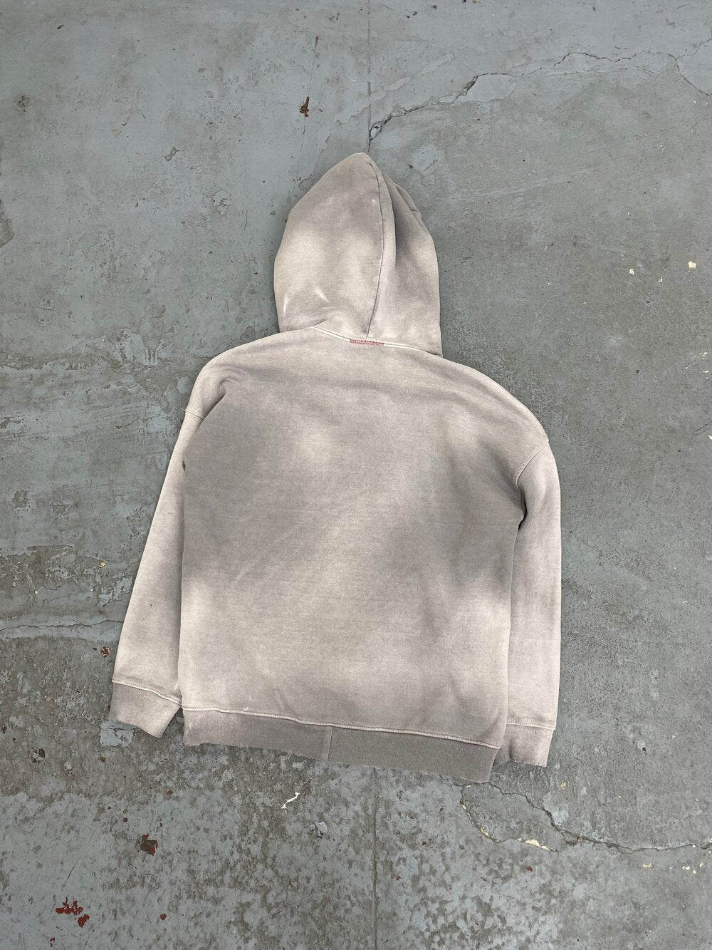 OVERSIZE ZIP-UP HOODIE AGED GREY