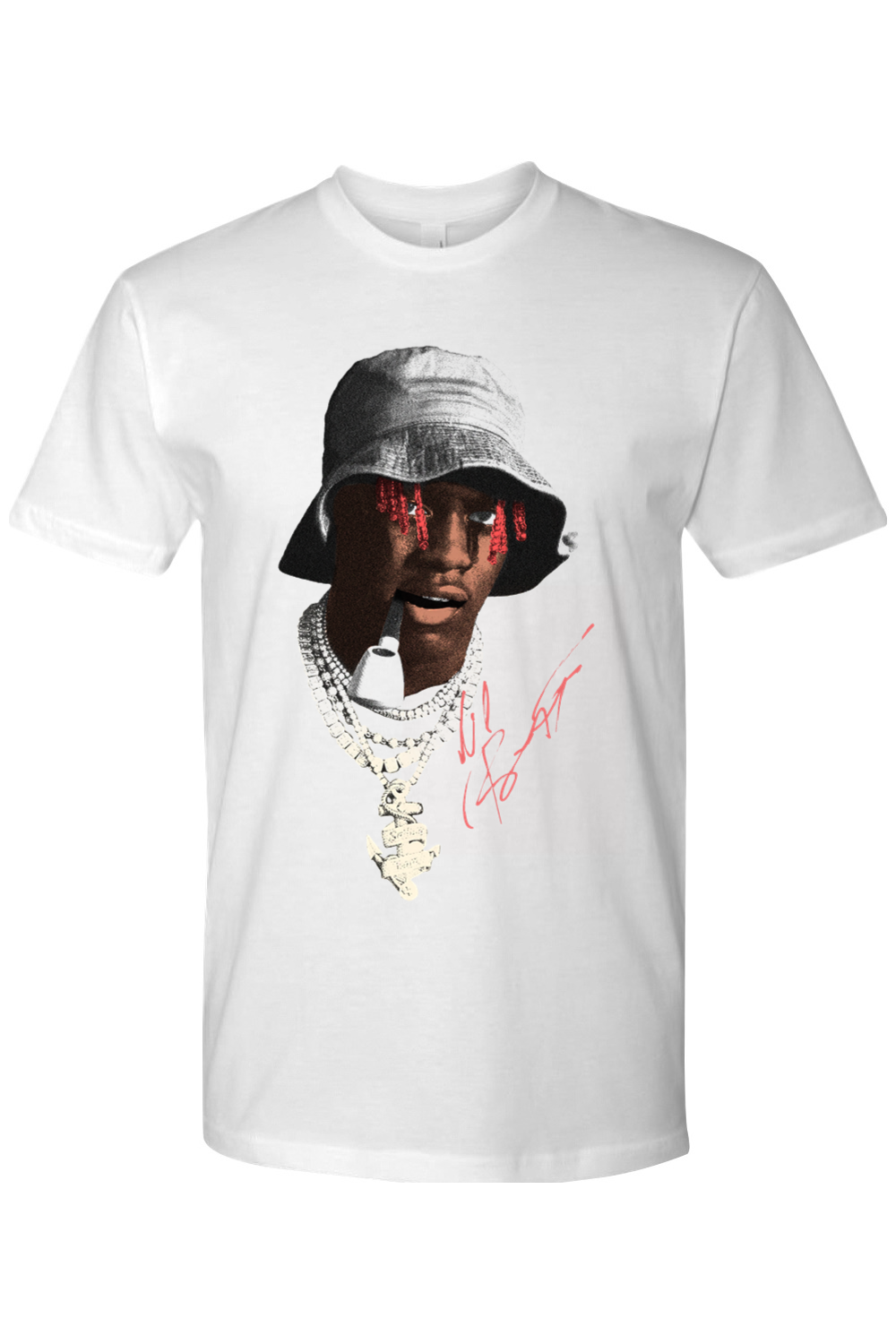 LIL YACHTY LIL BOAT HEAVY WEIGHT WHITE TEE