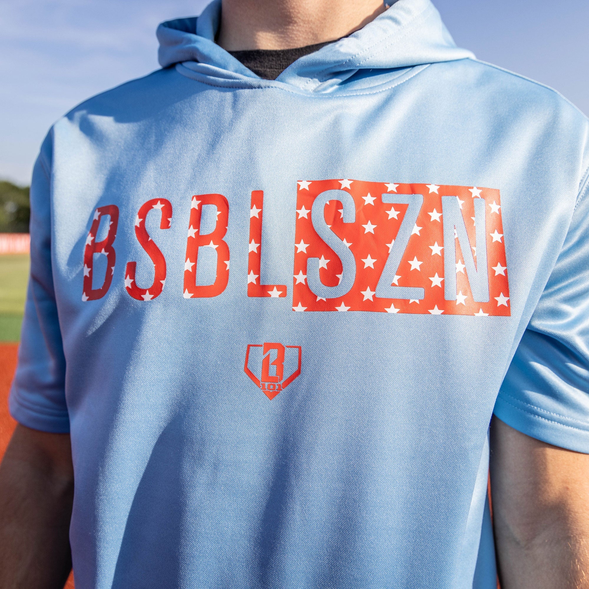 BSBL-SZN Youth Short Sleeve Hoodie V2 Freedom