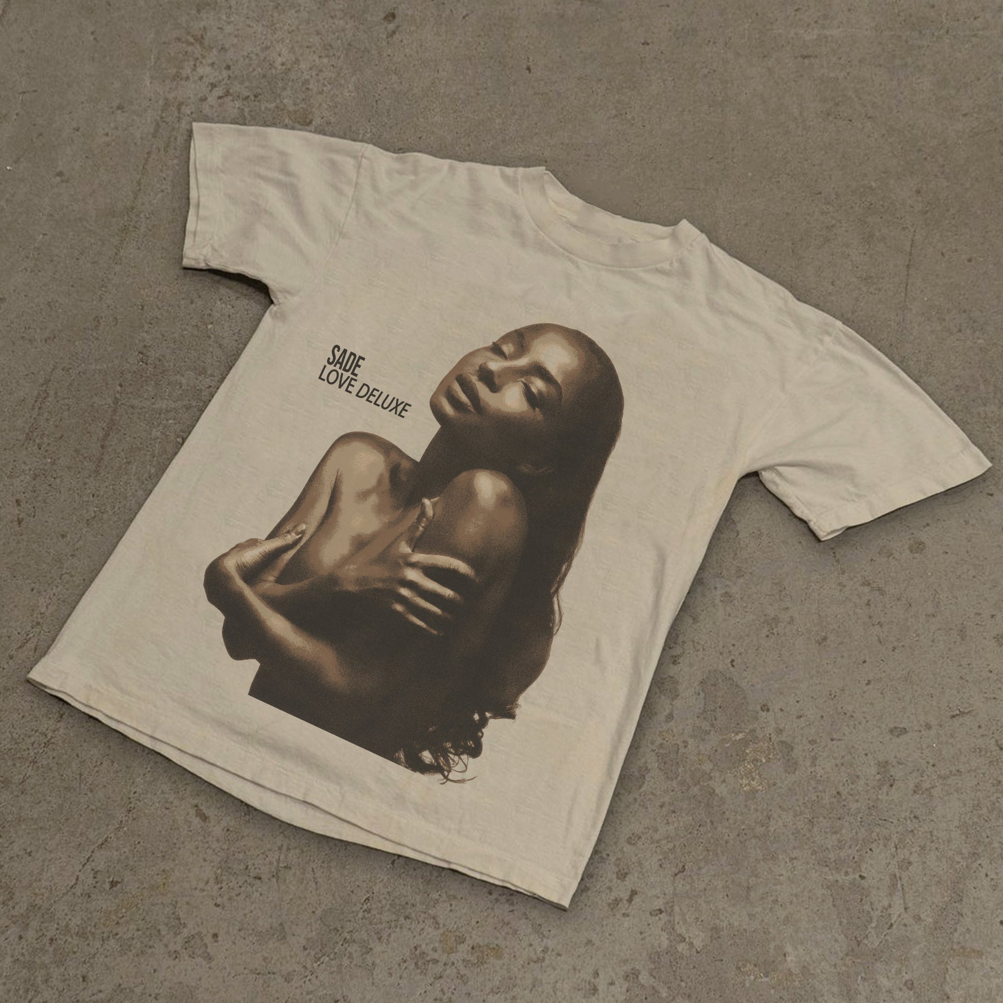 SADE LOVE DELUXE HEAVYWEIGHT WHITE T-SHIRT