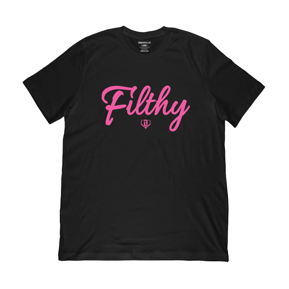 Filthy Tee - Black/Pink