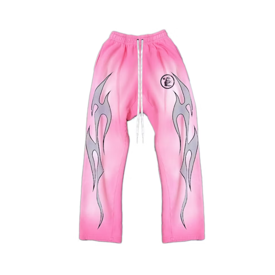 Flame Sweatpants Pink/Black/Grey