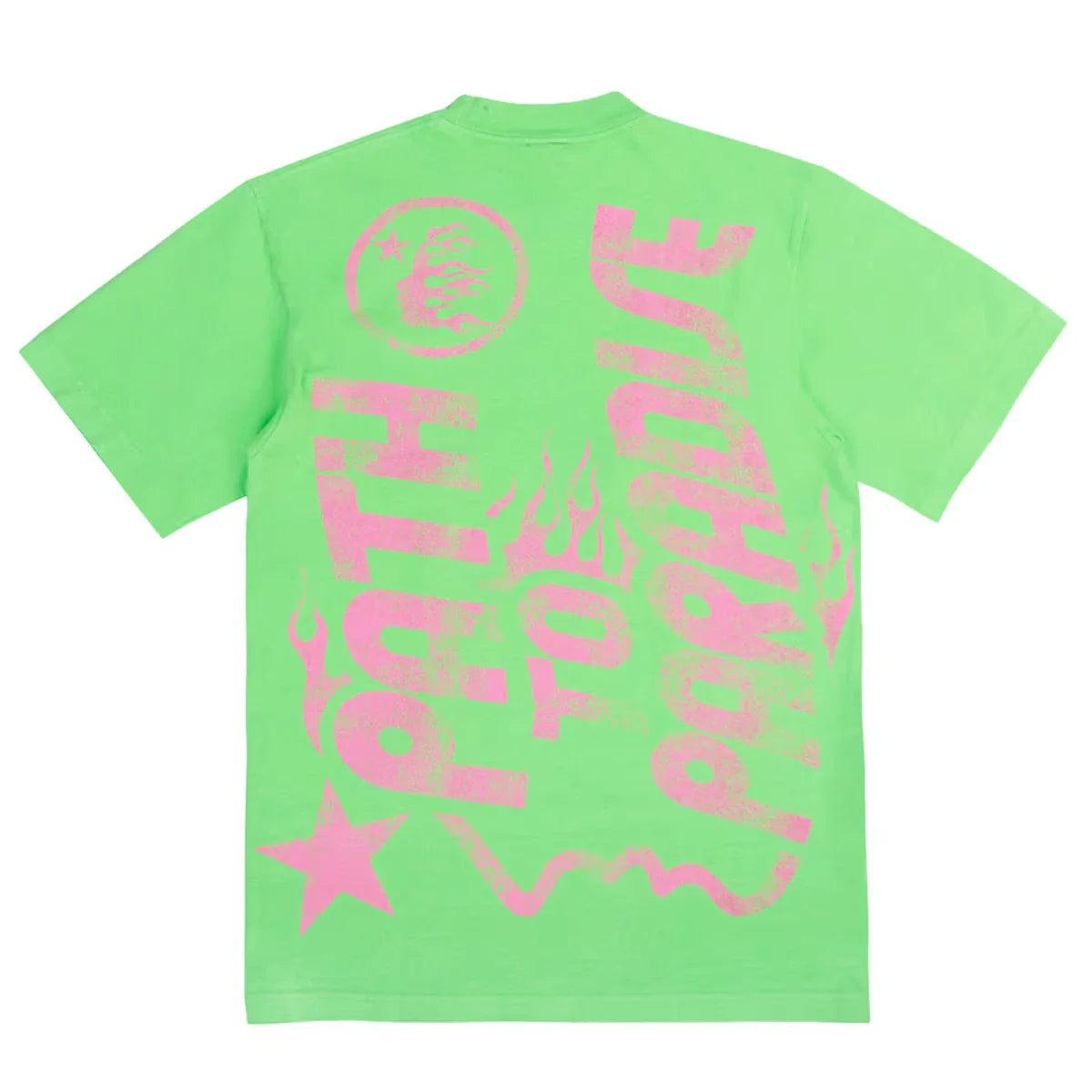 Jesus Emblem Tee Lime Green