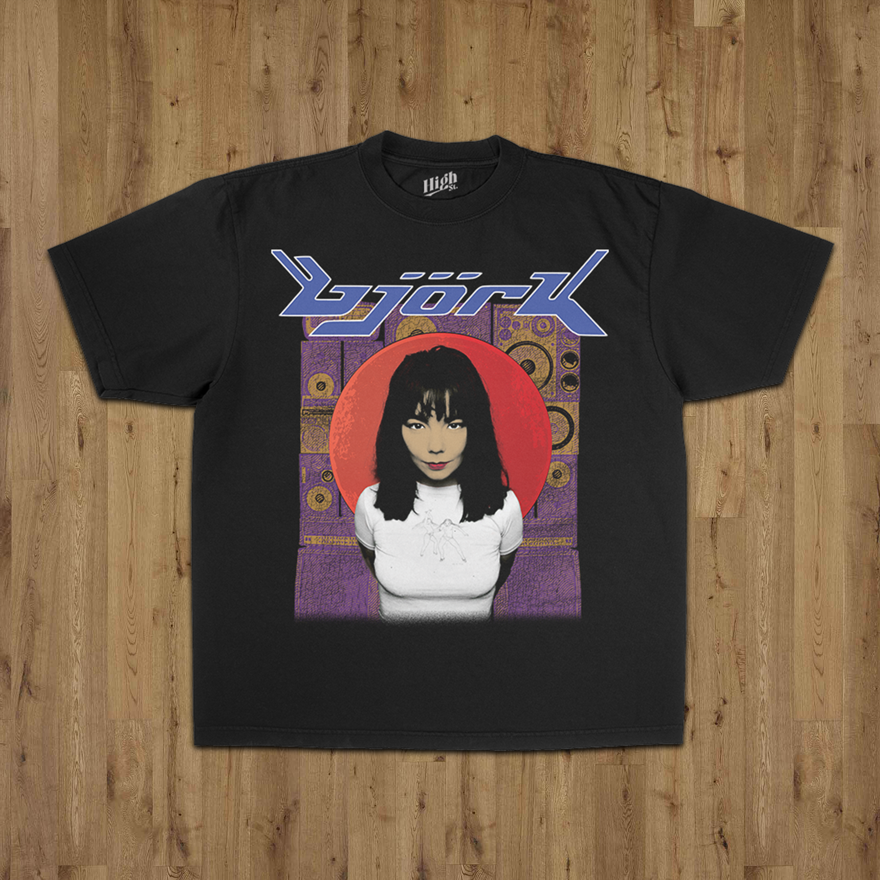 BJORK HEAVY WEIGHT BLACK T-SHIRT