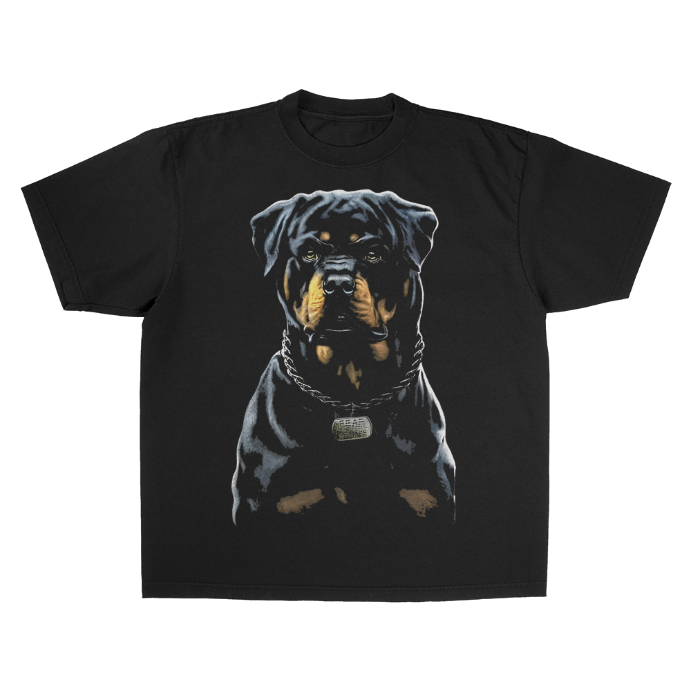 CHAMPAGNE OVO ROTTWEILER BLACK HEAVY WEIGHT T-SHIRT