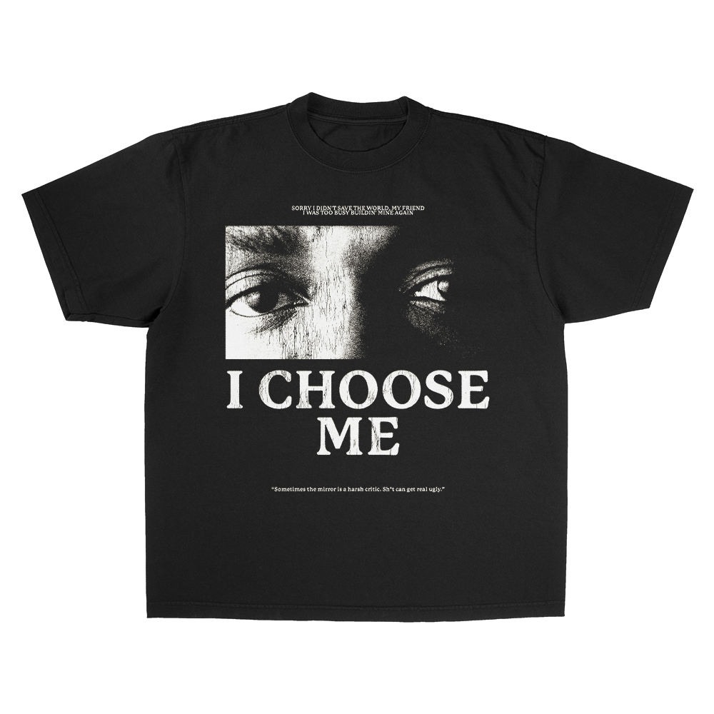 KENDR1CK I CH00SE ME HEAVY WEIGHT BLACK T-SHIRT