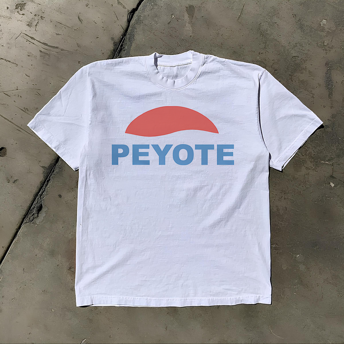 PEYOTE WHITE HEAVYWEIGHT T-SHIRT