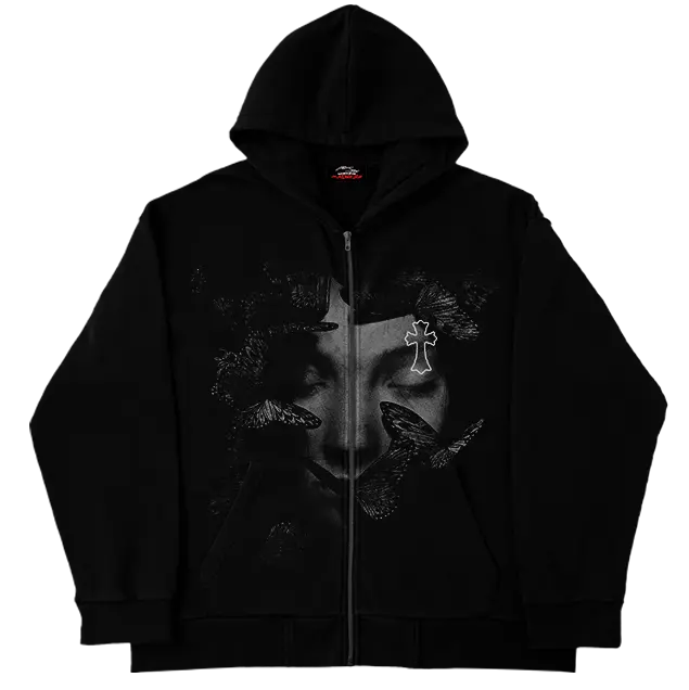 Heavens Butterfly Zip Up