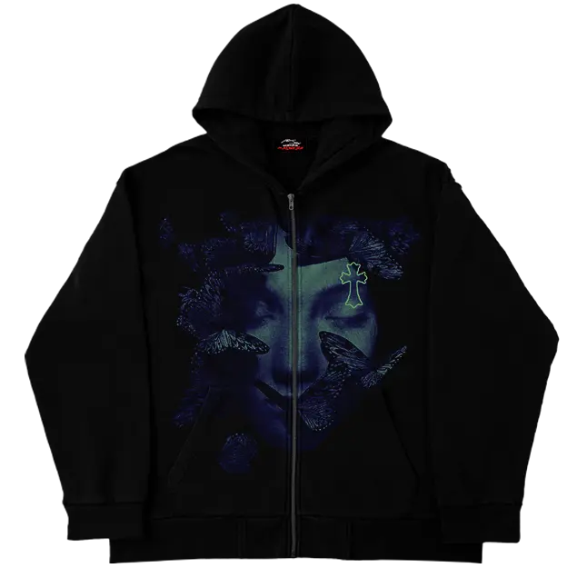 Heavens Butterfly Zip Up