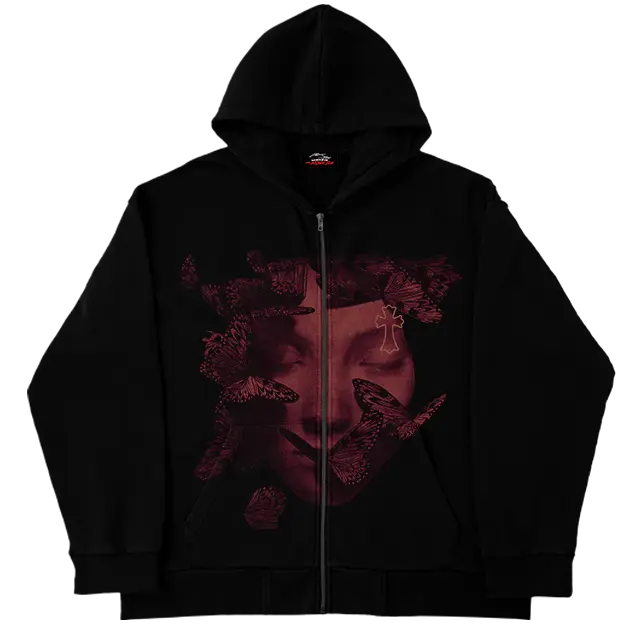 Heavens Butterfly Zip Up