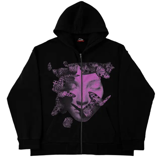 Heavens Butterfly Zip Up