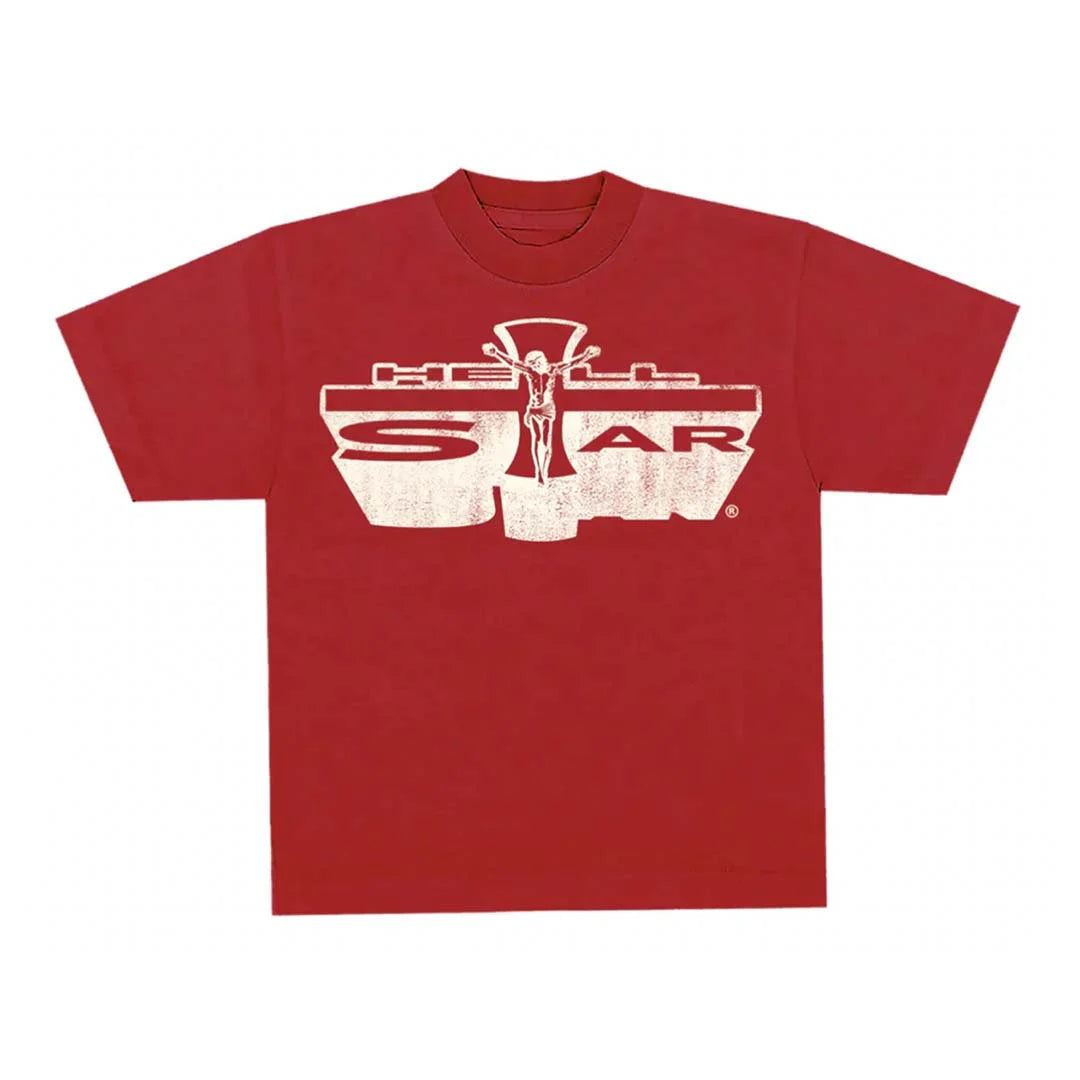 Jesus Emblem Tee Red