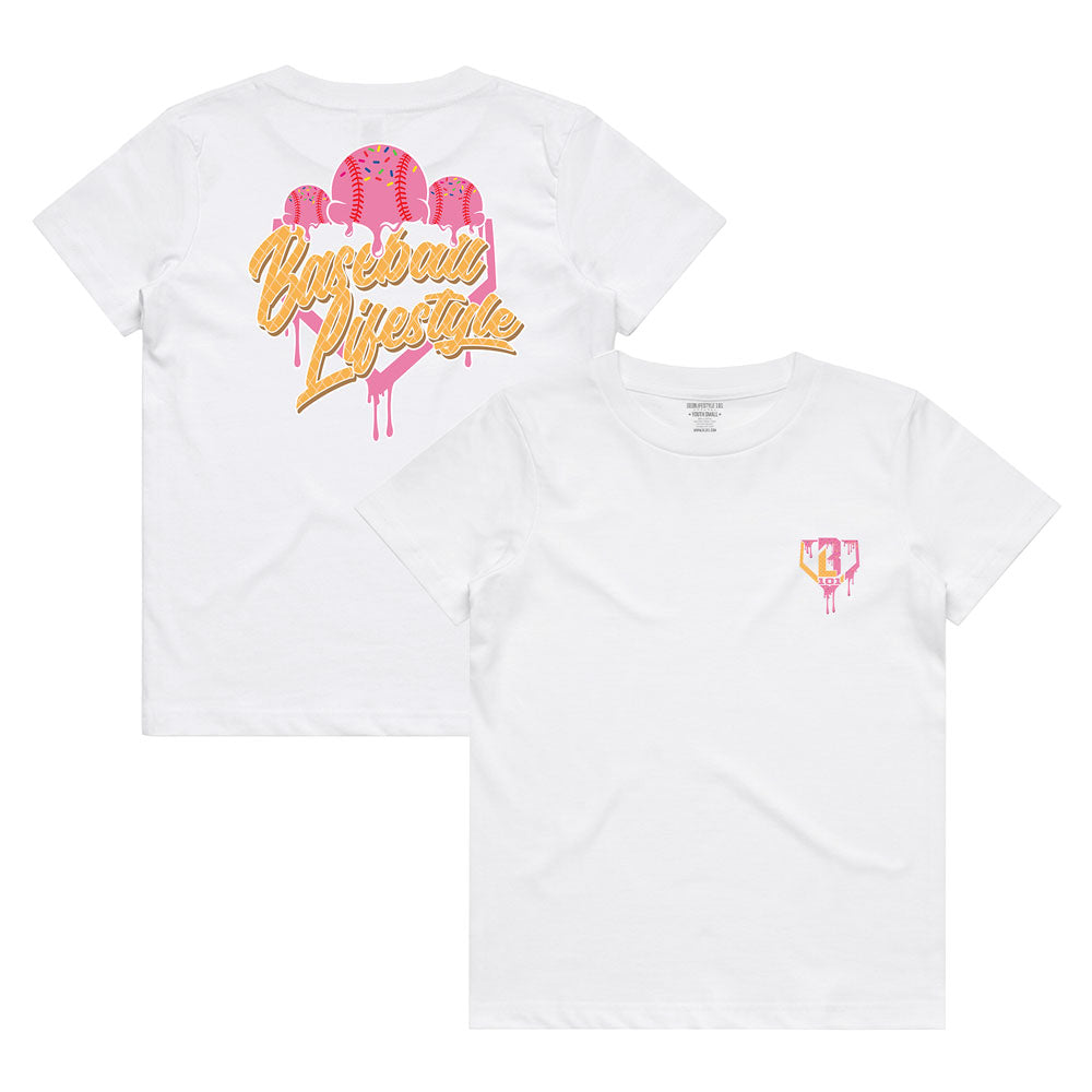 Ice Cream Youth Tee - Strawberry